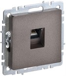 Розетка компьютерная СП RJ45 кат.5E BRITE РК10-БрТБ механизм бронза IEK BR-K10-1-K45 1617409