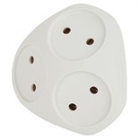 Разветвитель 3-м без заземл. 10А IP20 SPx-3-W бел. Эра Б0053481 1598946