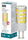 Лампа светодиодная Corn 5Вт капсульная 4000К нейтр. бел. G4 230В керамика IEK LLE-Corn-5-230-40-G4 1532224
