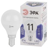 Лампа светодиодная P45-11W-860-E14 шар 880лм Эра Б0032990 1297587