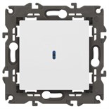 Выключатель 1-кл. СП Elegance 14-1102-01 10А IP20 250В 10AX с подсветкой механизм бел. Эра Б0034215 1231889