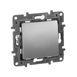 Переключатель 1-кл. СП Etika 10А IP20 250В 10AX авт. зажимы механизм алюм. Leg 672405 437631