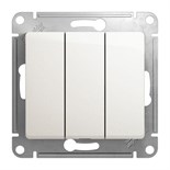 Выключатель 3-кл. СП Glossa 10А IP20 (сх. 3) 10AX механизм перламутр. SE GSL000631 1180360