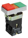 Кнопка LAY5-BW8465 "I-O" сдвоенная c подсв. IEK BBD40-BW-K51 225237