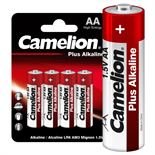 Элемент питания алкалиновый AA/LR6 1.5В Plus Alkaline LR6-BP4 (блист.4шт) Camelion 7370 197968