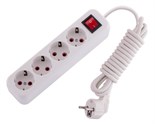 Удлинитель 4х3м с заземл. 16А IP20 Lila с выкл. LEZARD 720-0403-402 193028