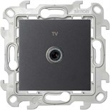 Розетка телевизионная одиночная TV СП Simon 24 IP20 механизм графит Simon 2450477-038 1279003