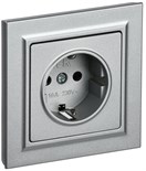Розетка СП BRITE РСР14-1-0-БрА 16А в сборе с заземл. защ. шторки алюм. IEK BR-R14-16-K47-F 1765991