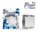 Выключатель 1-кл. СП Pixel 10А IP20 механизм айс TOKOV ELECTRIC TKE-PX-V1-C34 1909853
