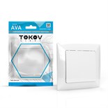 Выключатель 1-кл. СП AVA 10А IP20 в сборе бел. TOKOV LIGHT TKL-AV-V1F-C01 1909888