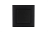 Розетка 1-м с крышкой Karea RIZZ STAR с заземл. чер. Makel 88054029 1889542