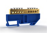 Шина нулевая на DIN-изоляторе 8х12мм 10 отвер. латунь TOKOV ELECTRIC TKE-BCB-812-10-DIN/N 1855437