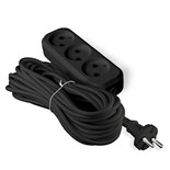 Удлинитель 3х5м без заземл. 6А IP20 У6-639М ПВС 2х0.75 черн. UNIVersal 2006 1819885