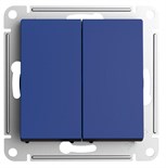 Переключатель перекрестный 2-кл. AtlasDesign 2хсх.7 10АХ механизм аквамарин SE ATN001173 1775670