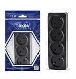 Розетка 4-м ОП Frea 16А IP20 250В без заземл. АБС-пластик карбон TOKOV ELECTRIC TKE-FR-R4-C14 1792430