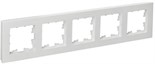 Рамка 5-м BRITE РУ-5-Бр бел. рифленый IEK BR-M52-51-K01 1766160