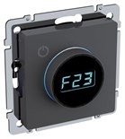 Термостат электронный с индик. BRITE СП IP20 ТС10-1-БрГ механизм графит IEK BR-RT11-K53 1734074