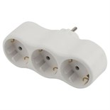 Разветвитель 3-м с заземл. 16А IP20 SPx-3e-W бел. Эра Б0053479 1598948