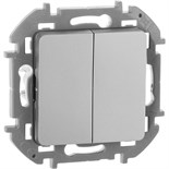 Выключатель 2-кл. Inspiria 10А IP20 250В 10AX механизм алюм. Leg 673622 1445129