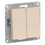 Переключатель проходной 2-кл. СП AtlasDesign 10А IP20 (сх. 6/2) 10AX механизм беж. SE ATN000265 1240208