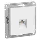 Розетка компьютерная 1-м AtlasDesign RJ45 кат.5E механизм бел. SE ATN000183 1240160