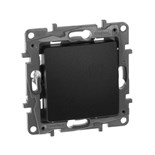 Переключатель 1-кл. СП Etika 10А IP20 250В 10AX авт. зажимы механизм антрацит Leg 672605 437632