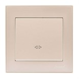 Выключатель промежуточный 1-кл. СП Rain IP20 крем. LEZARD 703-0303-107 388698