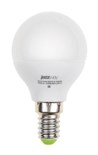 Лампа светодиодная PLED-ECO 5Вт G45 шар матовая 3000К тепл. бел. E14 400лм 230В 50Гц JazzWay 1036896A 331820