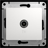 Розетка телевизионная оконечная TV 1-м СП Glossa 1дБ механизм бел. SE GSL000191 275169