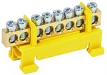 Шина PE "земля" на DIN-изол. "Стойка" ШНИ-6х9-8-С-Ж IEK YNN10-69-8P-K05 1038259