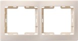 Рамка 2-м КВАРТА РГ-4-ККм горизонт. крем. IEK EMK20-K33-DM 245498