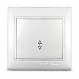 Переключатель проходной 1-кл. СП Севиль 10А IP20 бел. UNIVersal С0025 75167