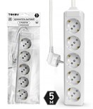 Удлинитель 5х5м с заземл. 10А 3х1.5 TOKOV LIGHT TKL-C01-BU5-5-1.5-Z 1909848