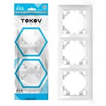 Рамка 3-м AVA бел. TOKOV LIGHT TKL-AV-RM3-C01 1909895
