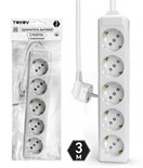 Удлинитель 5х3м с заземл. 10А 3х1.5 TOKOV LIGHT TKL-C01-BU5-3-1.5-Z 1909846