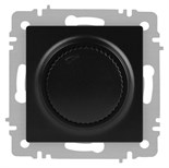 Светорегулятор Accent 6-401-05 поворотный 600Вт 230В IP20 СУ антрацит Intro Б0063679 1931537