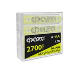 Аккумулятор AA/HR6 Ni-MH 1.2В 2700мА.ч Box-4 (уп.4шт) ФАZА 5059726 1897120