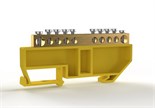Шина PE "земля" на DIN-изоляторе 6х9мм 10 отвер. латунь TOKOV ELECTRIC TKE-BCB-69-10-DIN/PE 1855424