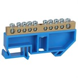 Шина N "ноль" на DIN-изол. ШНИ-6х9-10-Д NO-222-46 син. ЭРА Б0033427 582091