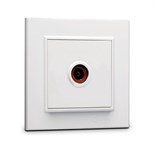 Розетка телевизионная оконцевая TV 1-м СП Karea IP20 4дБ бел. Makel 56001027 1600028