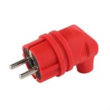Вилка 90град. V9-RED-IP44 16А IP44 с заземл. каучук красн. Эра Б0044549 1499922