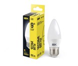 Лампа светодиодная ECO C35 9Вт свеча 3000К E27 230В IEK LLE-C35-9-230-30-E27 1273608
