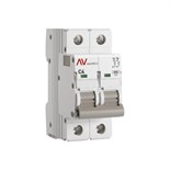 Выключатель автоматический модульный 2п C 4А 10кА AV-10 AVERES EKF mcb10-2-04C-av 1208297