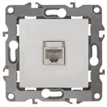 Розетка компьютерная Эра12 12-3107-01 RJ45 бел. Эра Б0014723 1193636