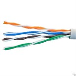 Кабель витая пара U/UTP кат.5E 4х2х24AWG solid CCA PVC сер. (м) Net.on 01-0302 312590