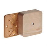 Коробка распределительная ОП 79х79х32мм IP40 сосна (светл. основа) Ruvinil 65004-27М 274528