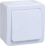 Выключатель 1-кл. ОП Гермес Plus 10А IP54 ВС20-1-0-ГПБ бел. IEK EVMP10-K01-10-54-EC 253128