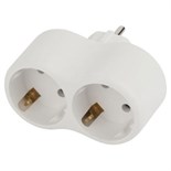 Разветвитель 2-м с заземл. 16А IP20 SPx-2e-W бел. Эра Б0053478 1598947