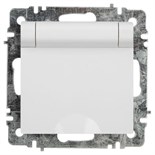 Розетка Intro Accent 6-203-01 2P+E Schuko с крышкой 16А-250В IP20 СУ AL/CU бел. Intro Б0063709 1913949