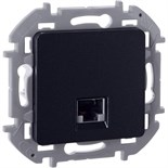 Розетка компьютерная Inspiria RJ45 кат.5E UTP антрацит Leg 673828 1657337